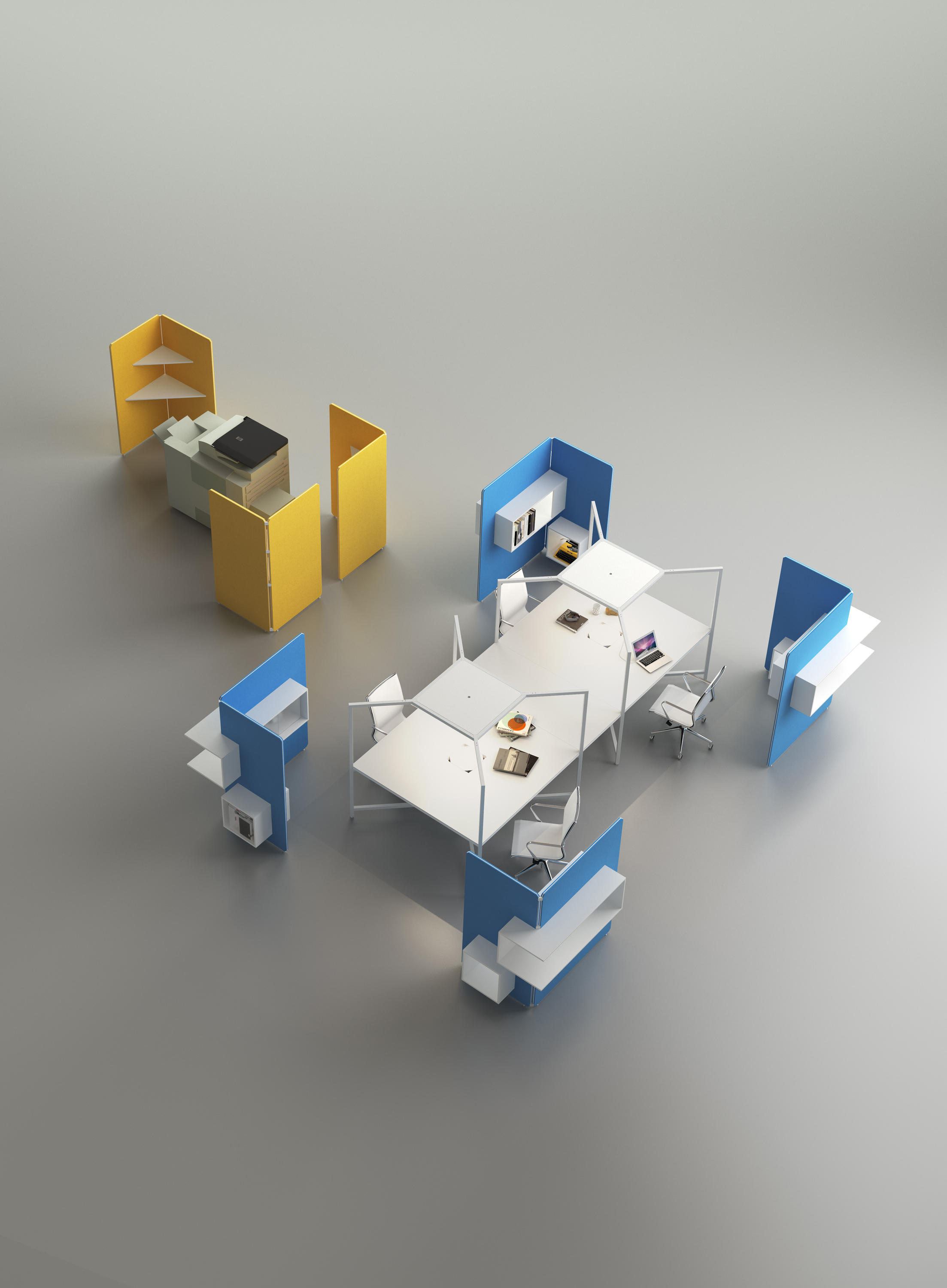 办公屏风|高隔间系统|办公家具|设计师家具|Hub 功能隔断