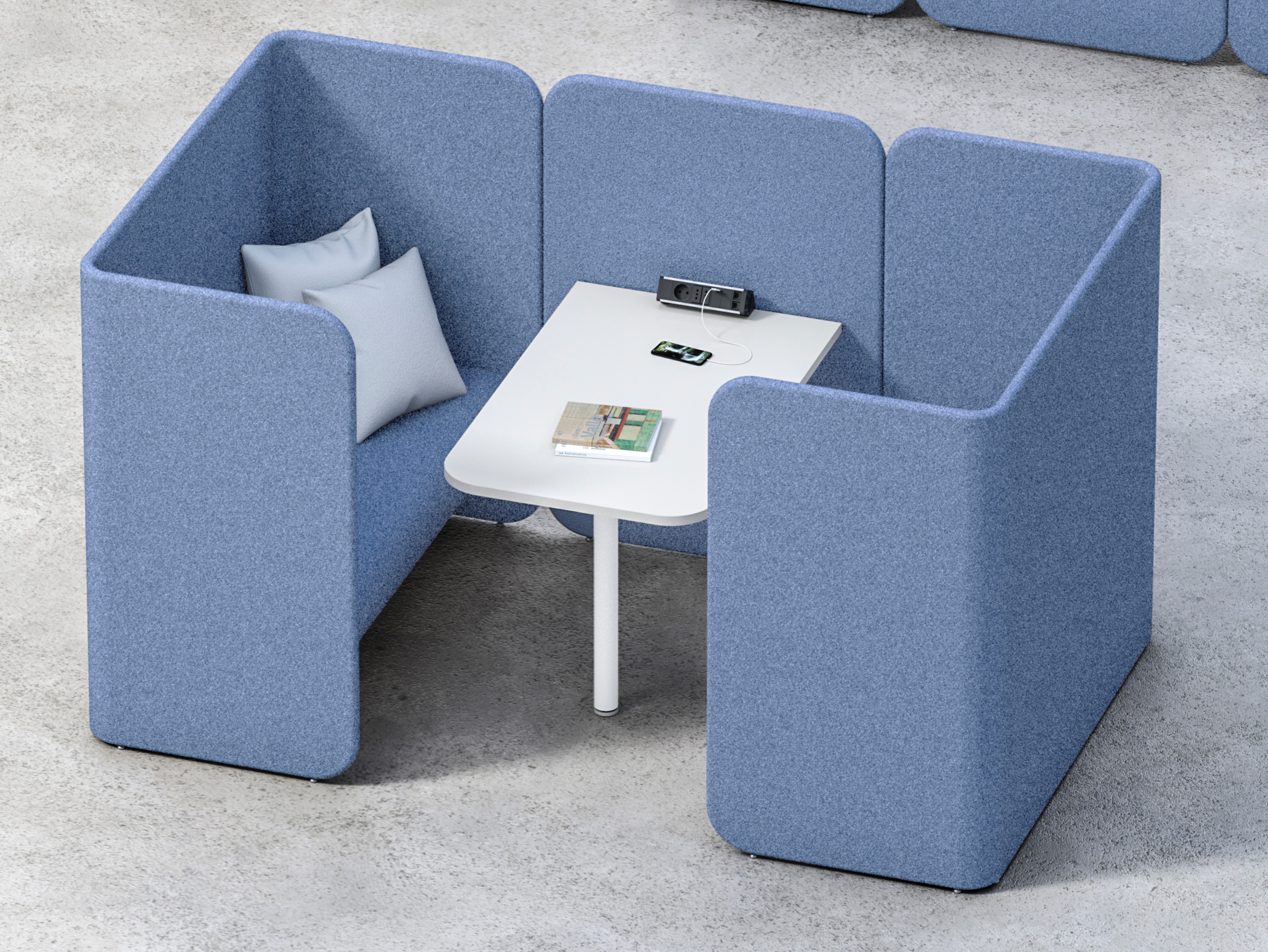 办公屏风|屏风工作站|办公家具|设计师家具|Hug Modular Pods 工作卡位