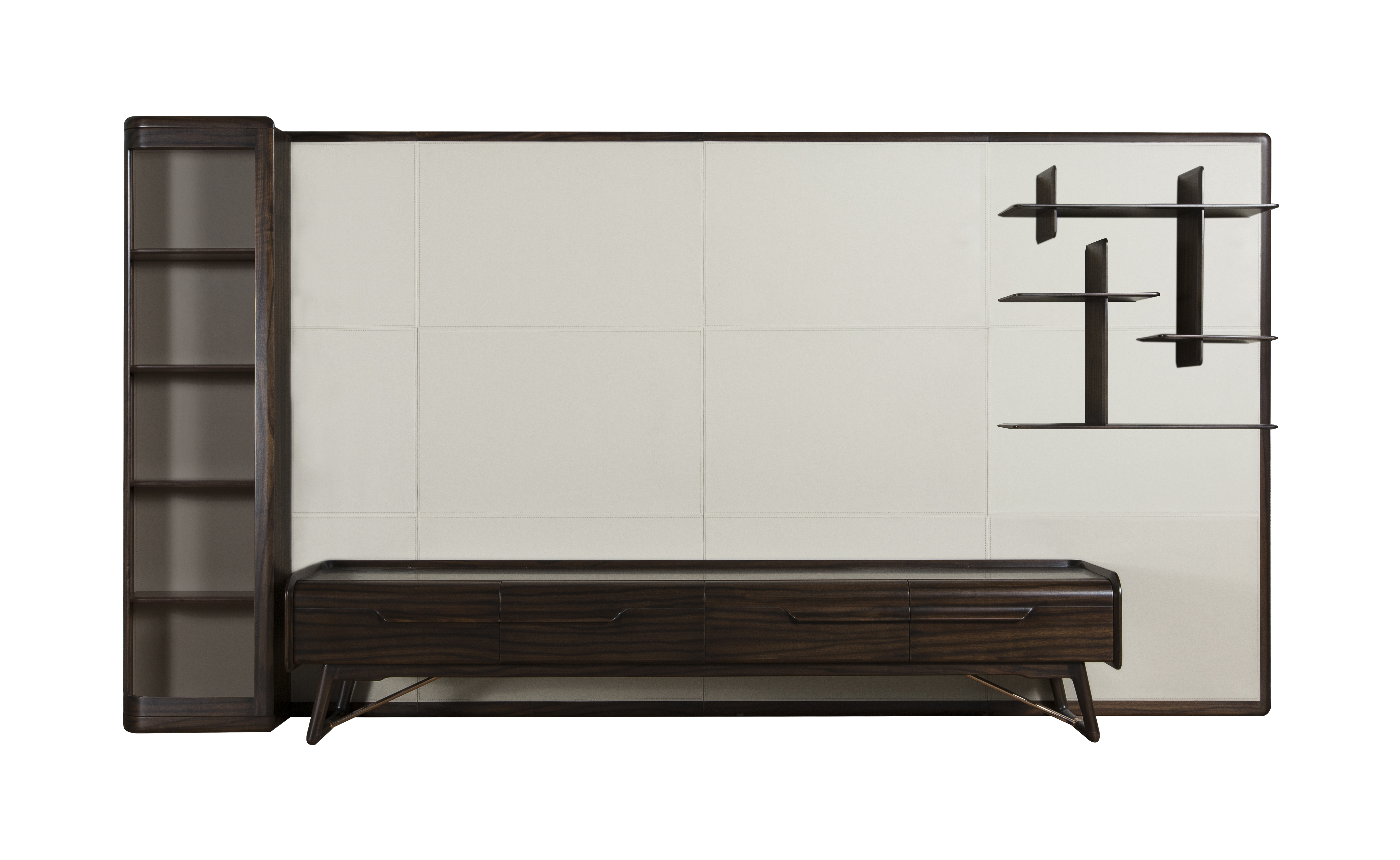 [文件柜|实木文件柜|办公家具|设计师家具|觅上-组合电视柜背景柜]