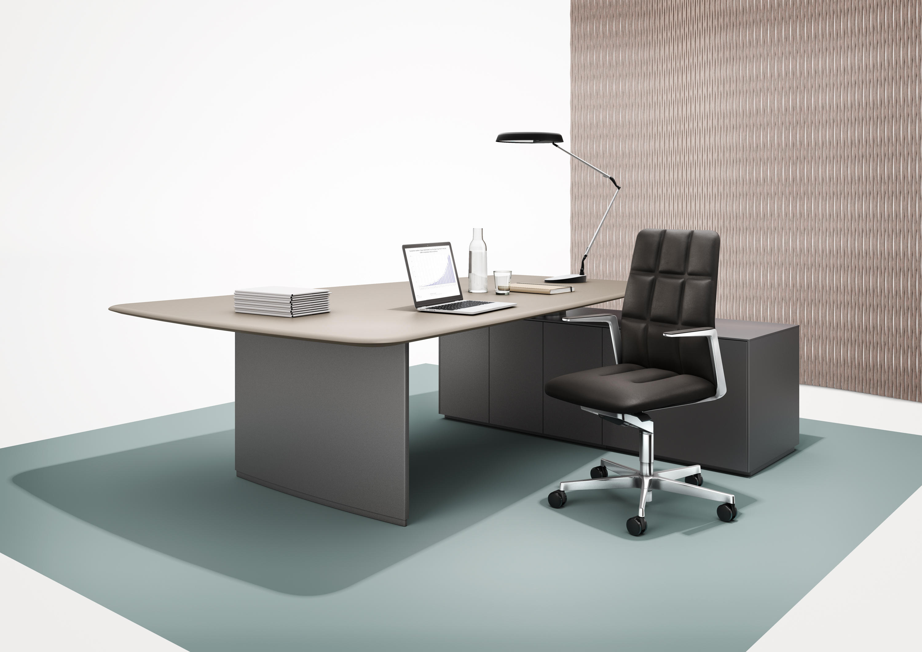 办公台|时尚大班台|办公家具|设计师家具|KEYPIECE COMMUNICATION DESK.大班台