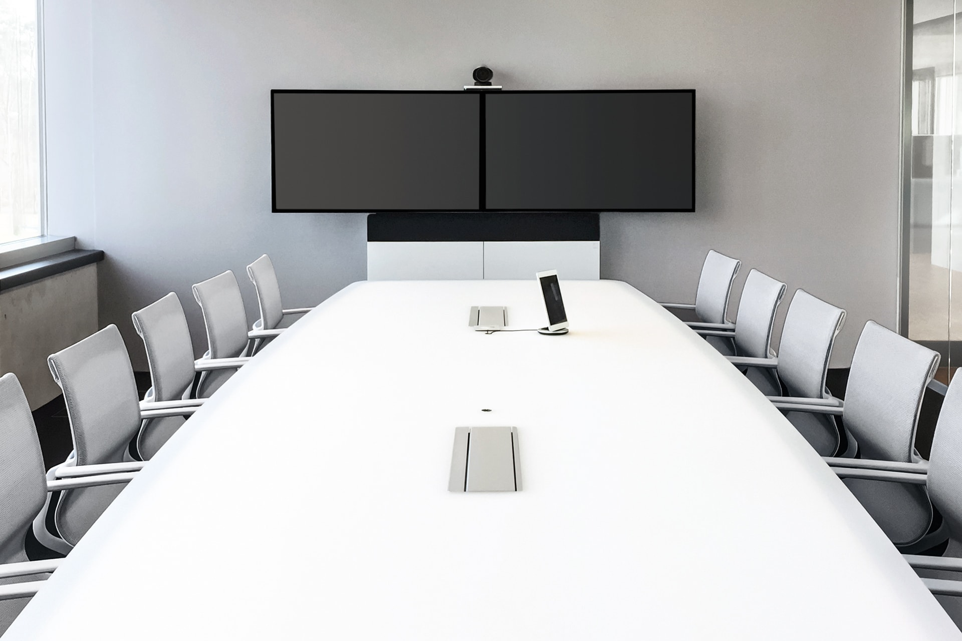 HUB视频系统|HUB视频应用|办公家具|设计师家具|W8视频会议系统桌